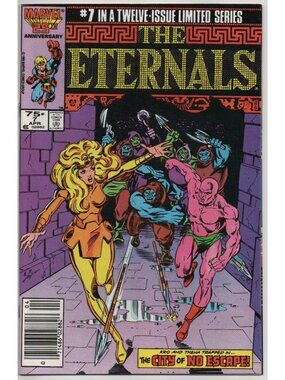 Eternals 7 Marvel Comics 1986 VF 8.0 Newsstand Thena Kro